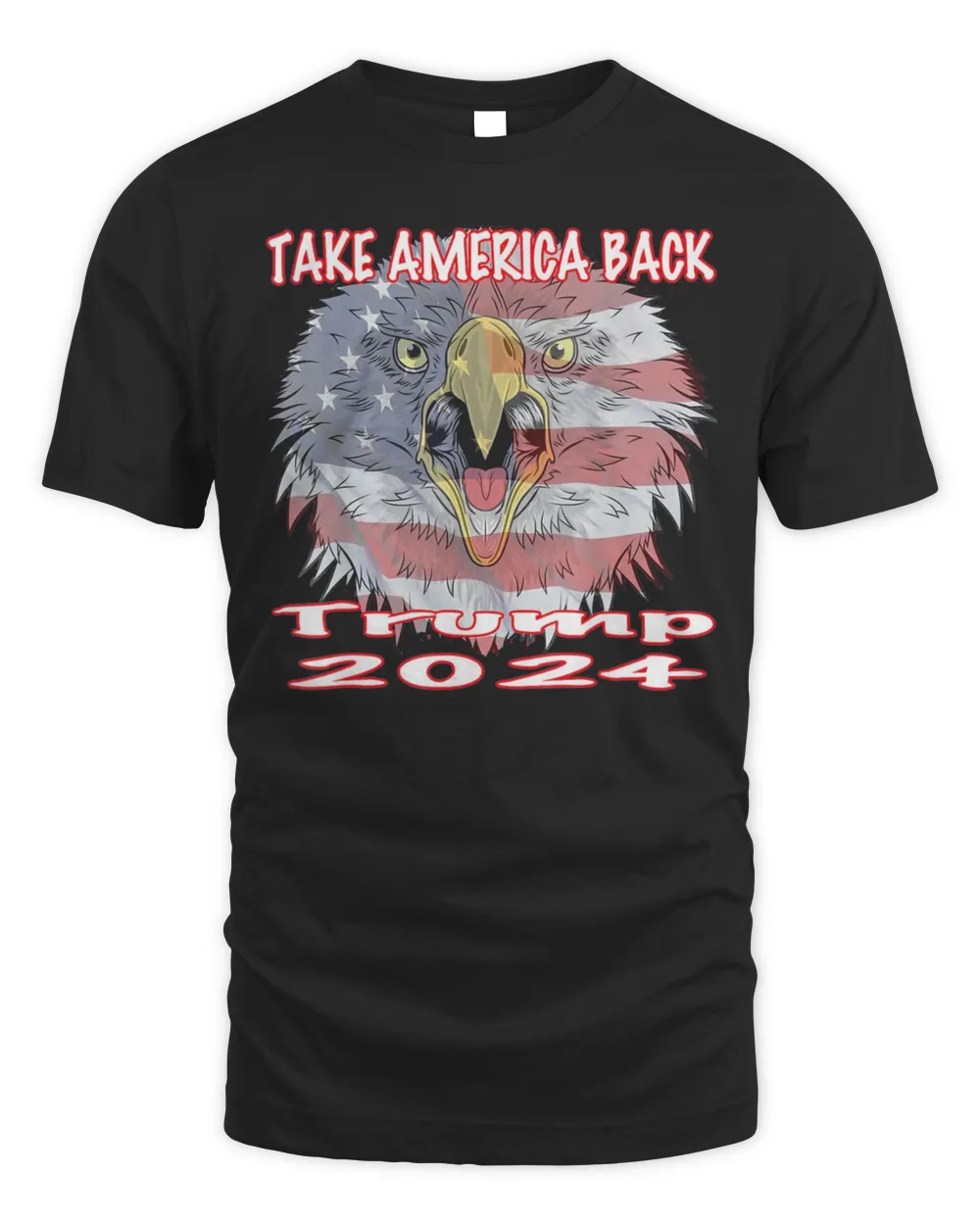 Donald Trump 2024 Take America Back Election Eagle USA Flag Shirt