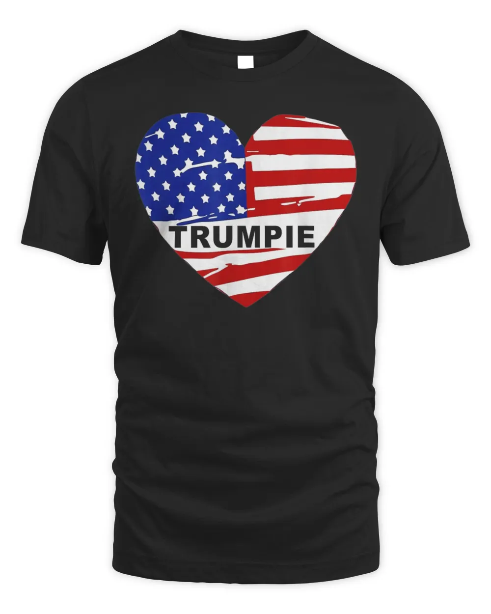 Trumpie Anti Biden Rally Wear US Flag Heart Vintage Shirt