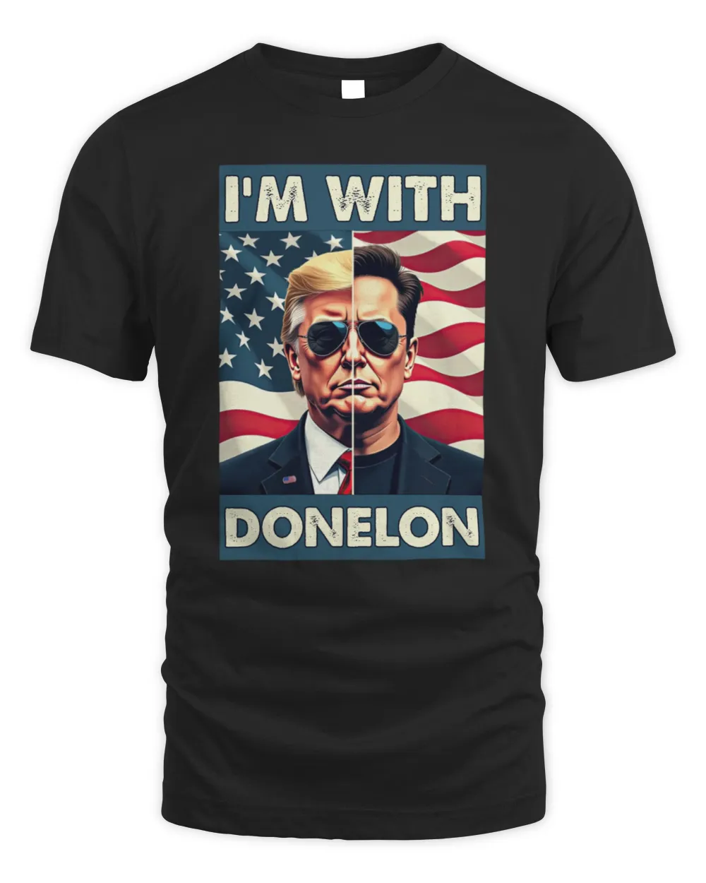 I'm With DONELON Unisex Standard T-Shirt black s
