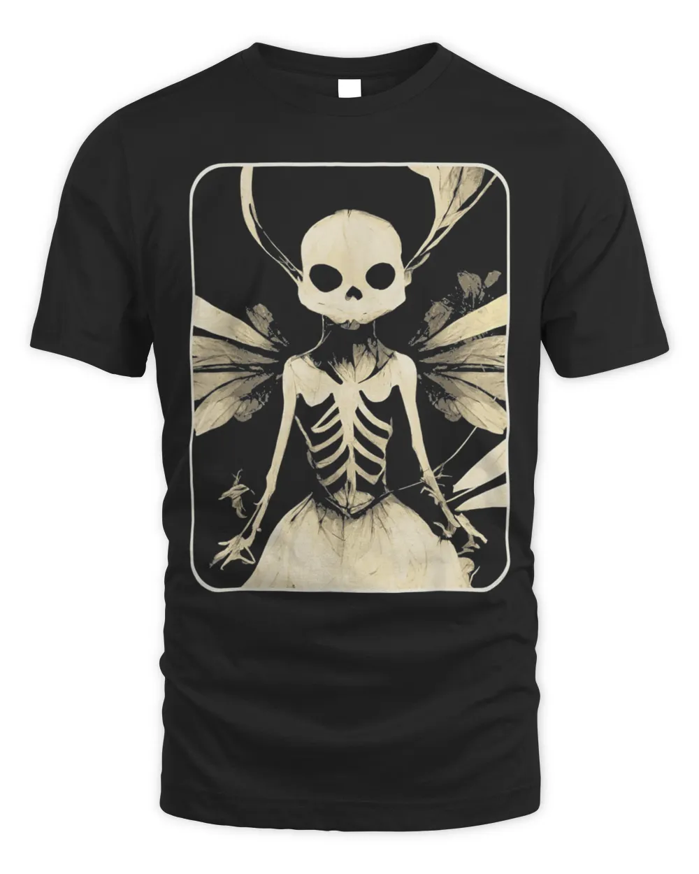 Dark Art Fairycore Butterfly Skeleton T-Shirt