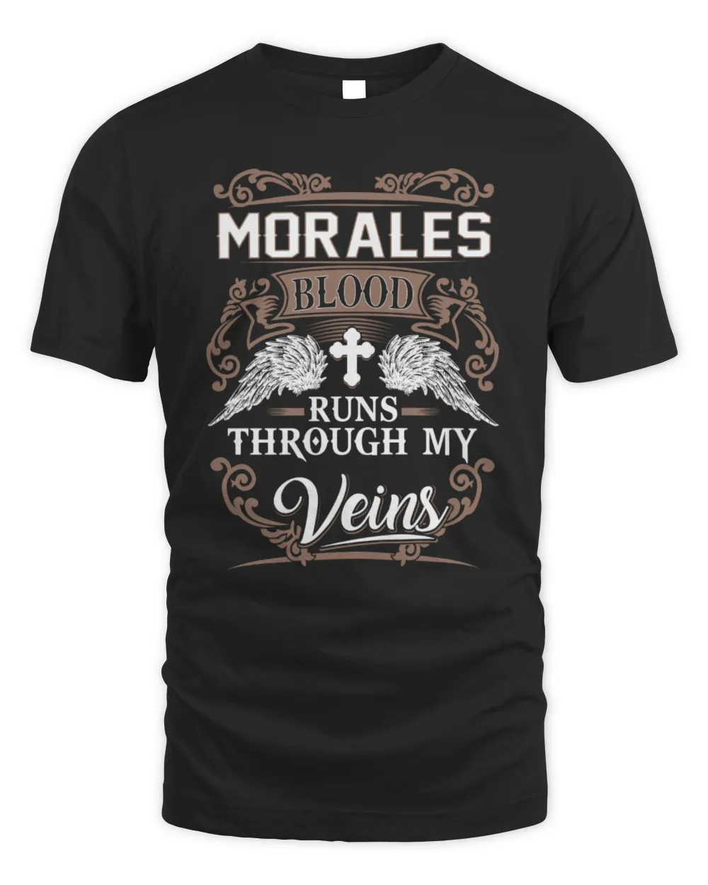 Morales blood runs through my veins Unisex Standard T-Shirt black s