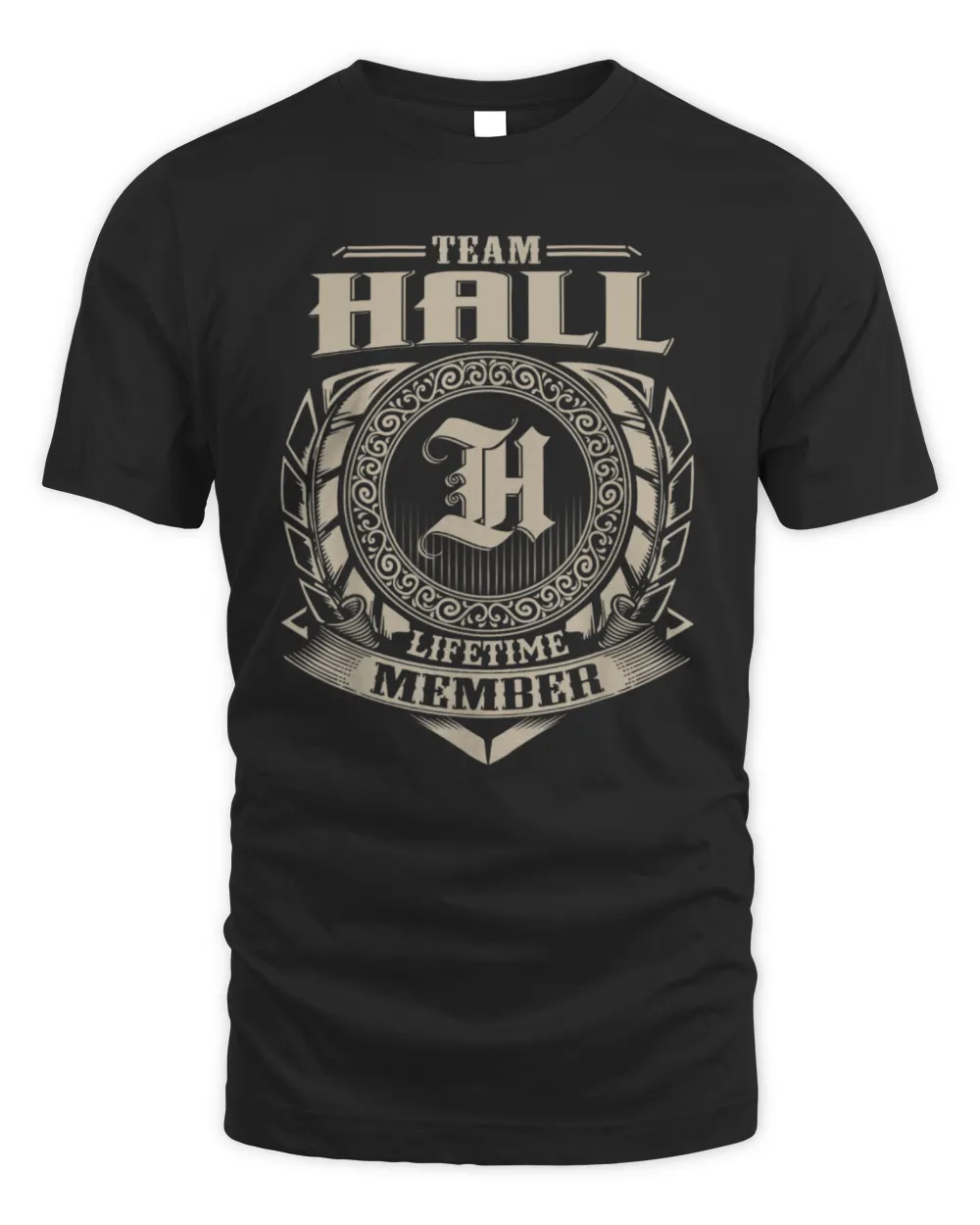 Team Hall Lifetime Member Unisex Standard T-Shirt black s