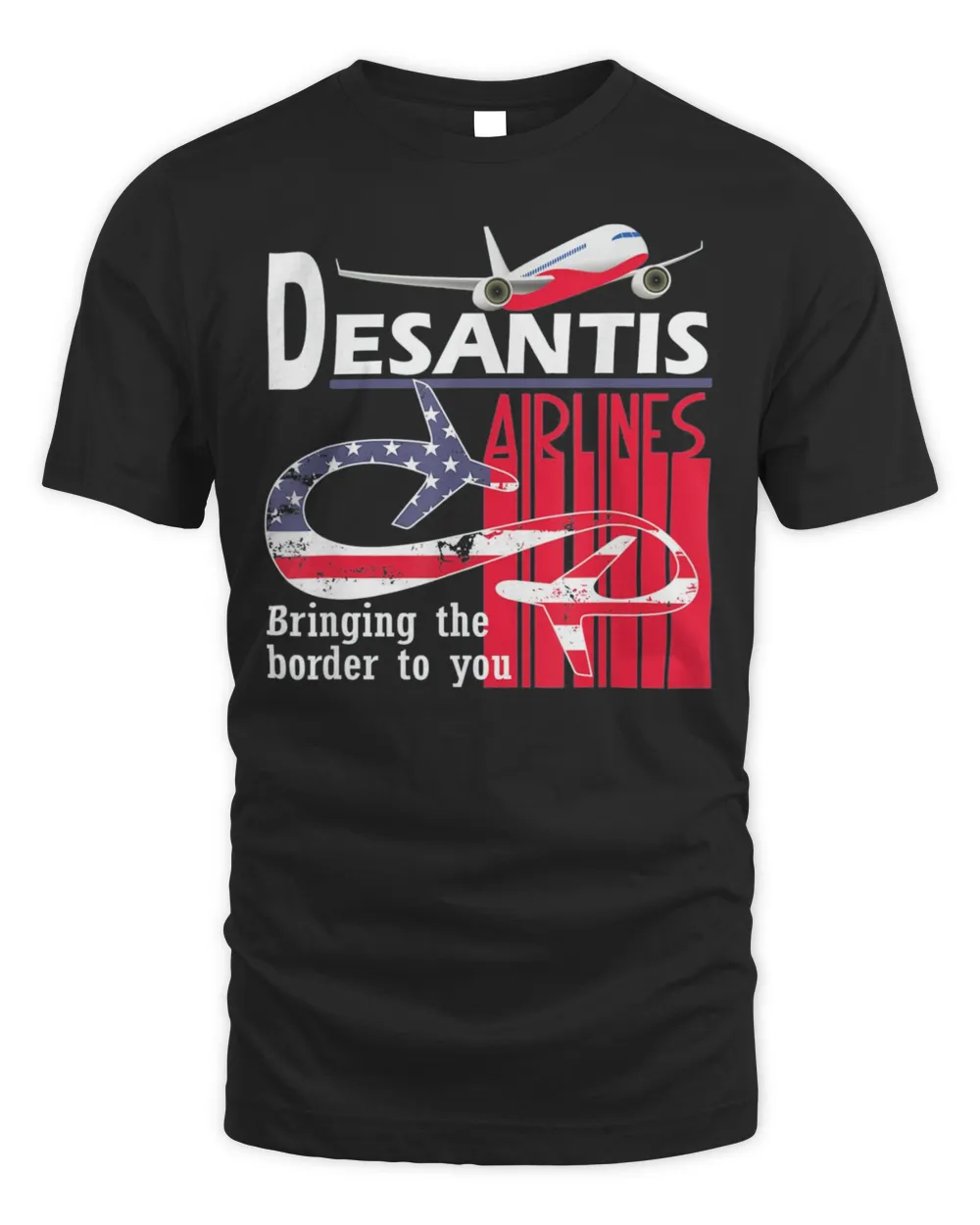 DESANTIS AIRLINES American Flag T-Shirt