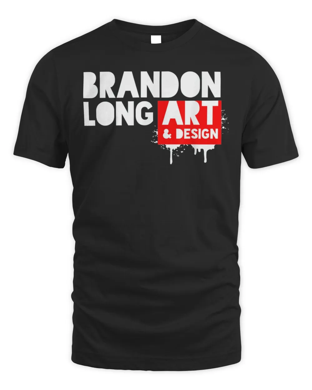 Brandon Long Art & Design Red Stencil T-Shirt