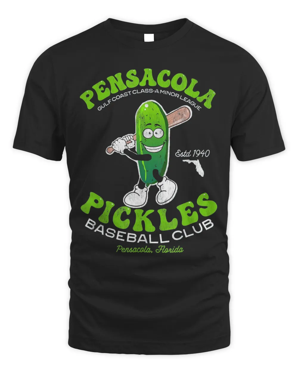 Pensacola Pickles Minor League Retro Baseball Team T-Shirt