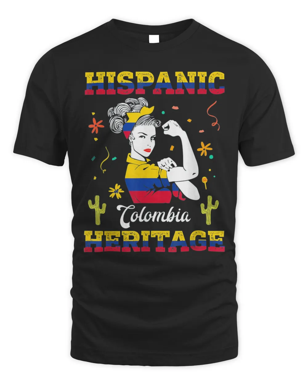 Hispanic Heritage Month Colombia Unbreakable Colombian Tee Shirt