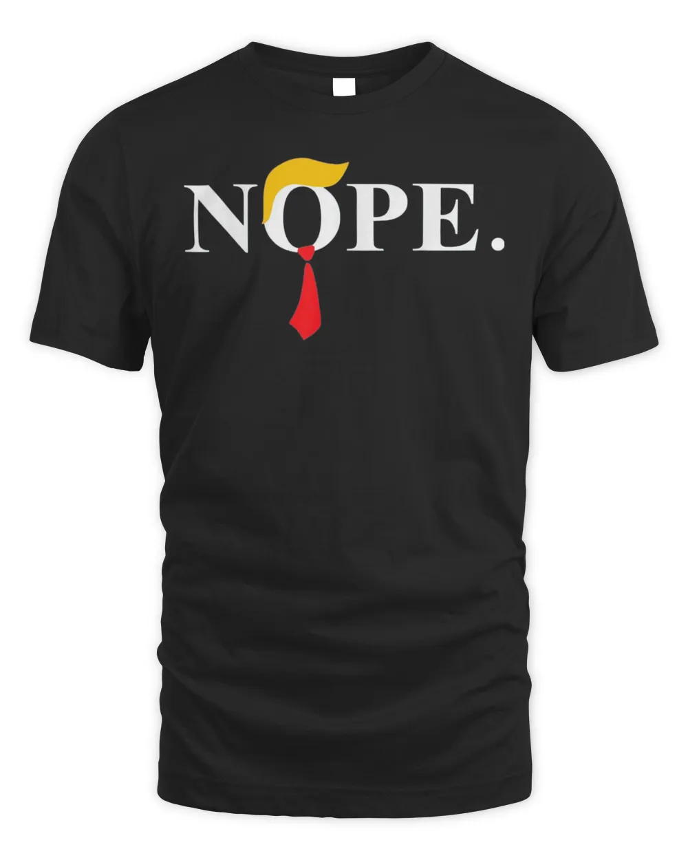 Nope Red Tie Trump Wig Anti Biden Election 2024 Shirt