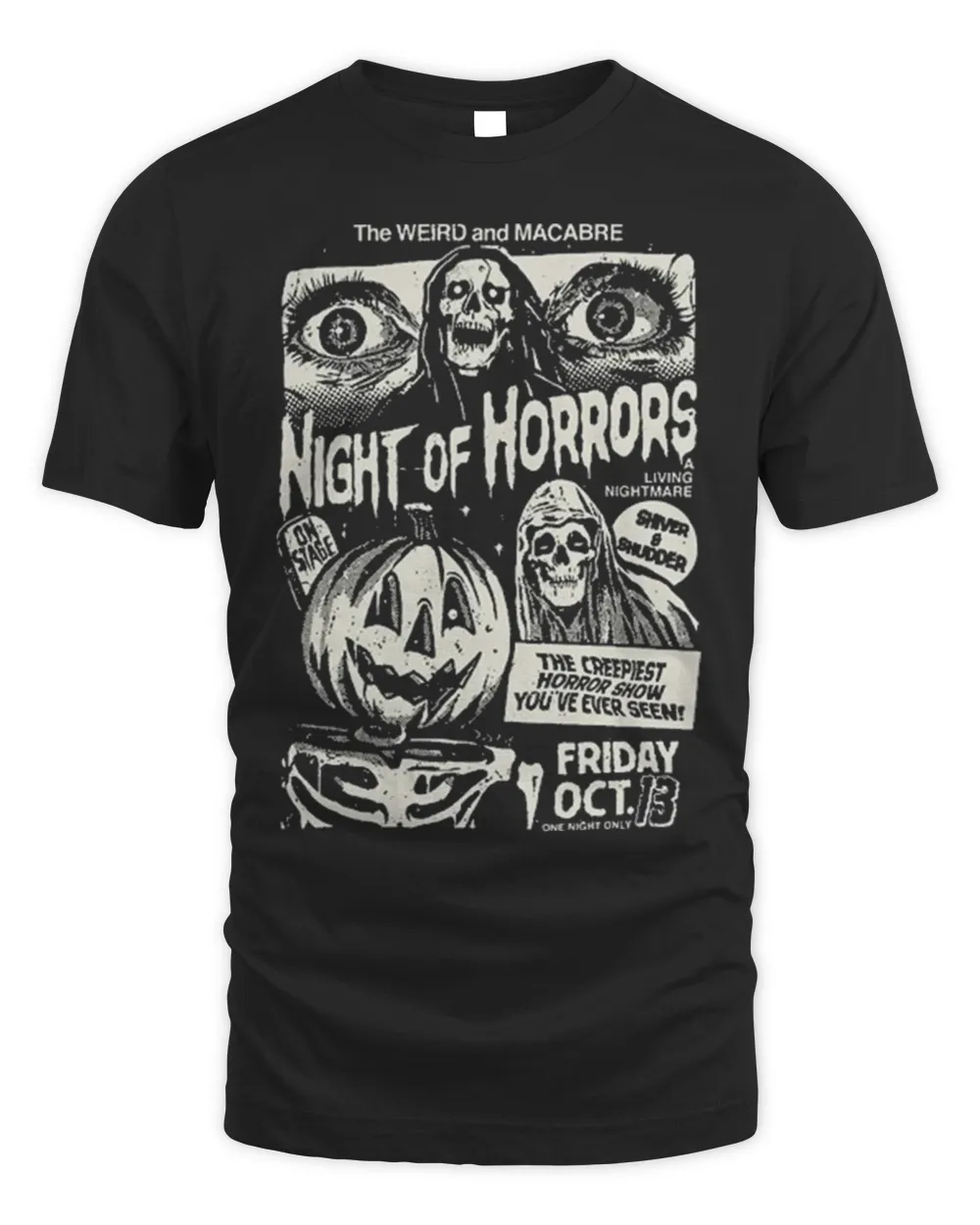 Night of Horrors Halloween Tee Shirt