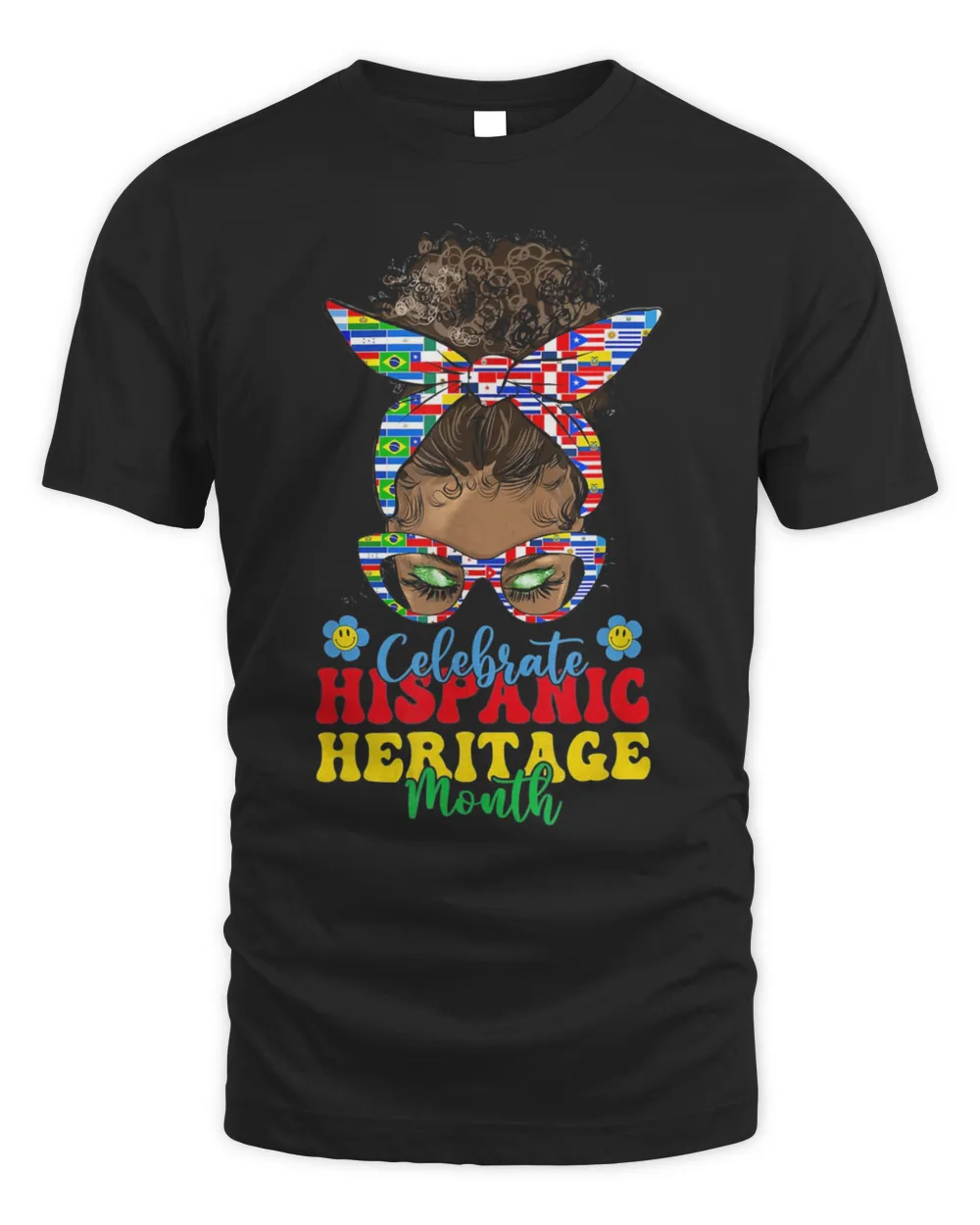 Celebrate Hispanic Heritage Month Messy Bun Shirt