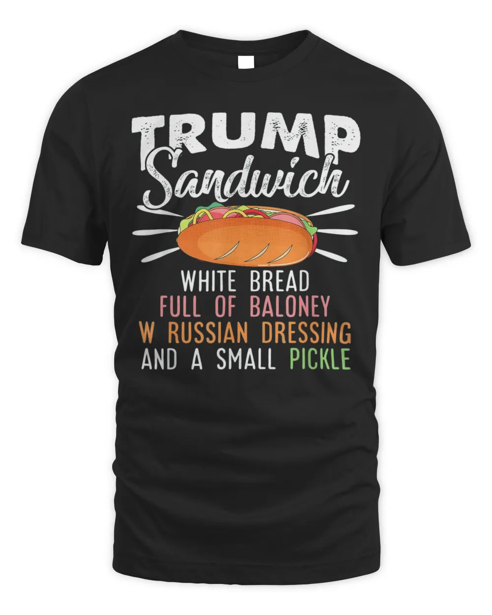 Trump Sandwich Anti Trump Lock Him in Prison 2024 Hate Trump Tee Shirt