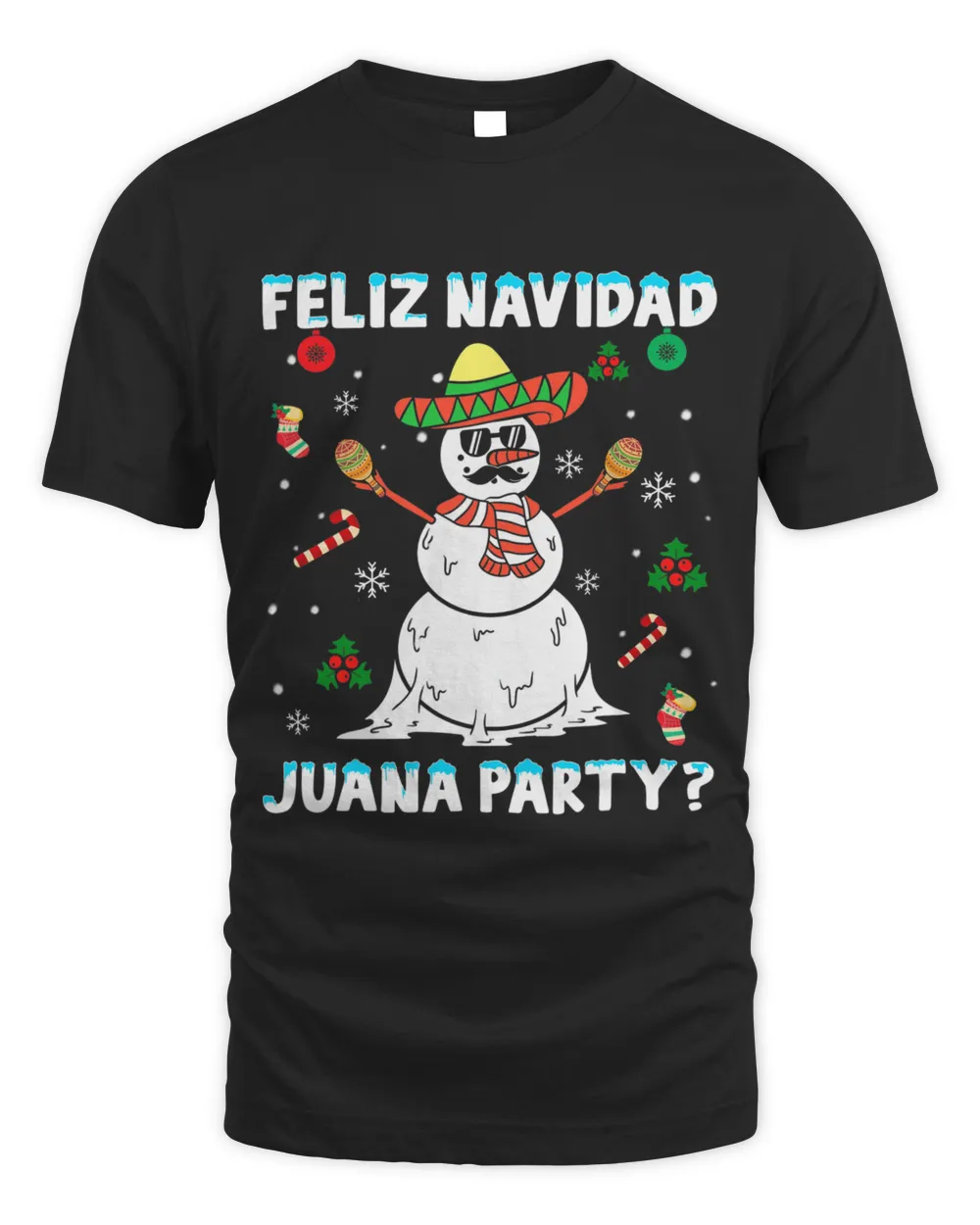 Juana Party Feliz Navidad Christmas Family Matching Pajamas T-Shirt HH220929057