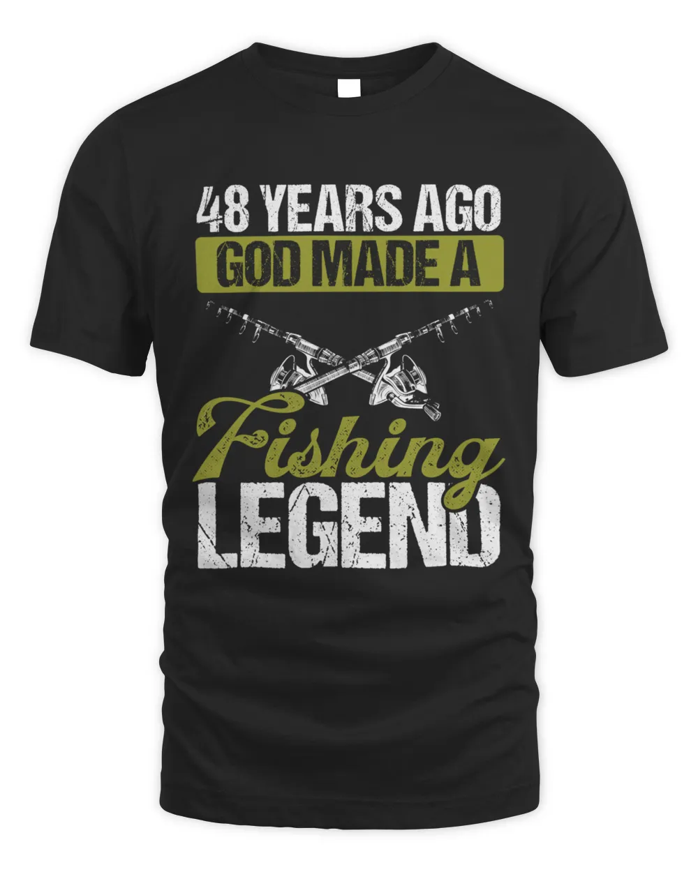48 Year Old Fishing Legend Rod 48 Fisherman11274 T-Shirt