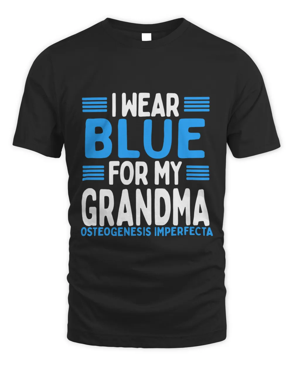 Blue Ribbon Osteogenesis Imperfecta Awareness T-Shirt