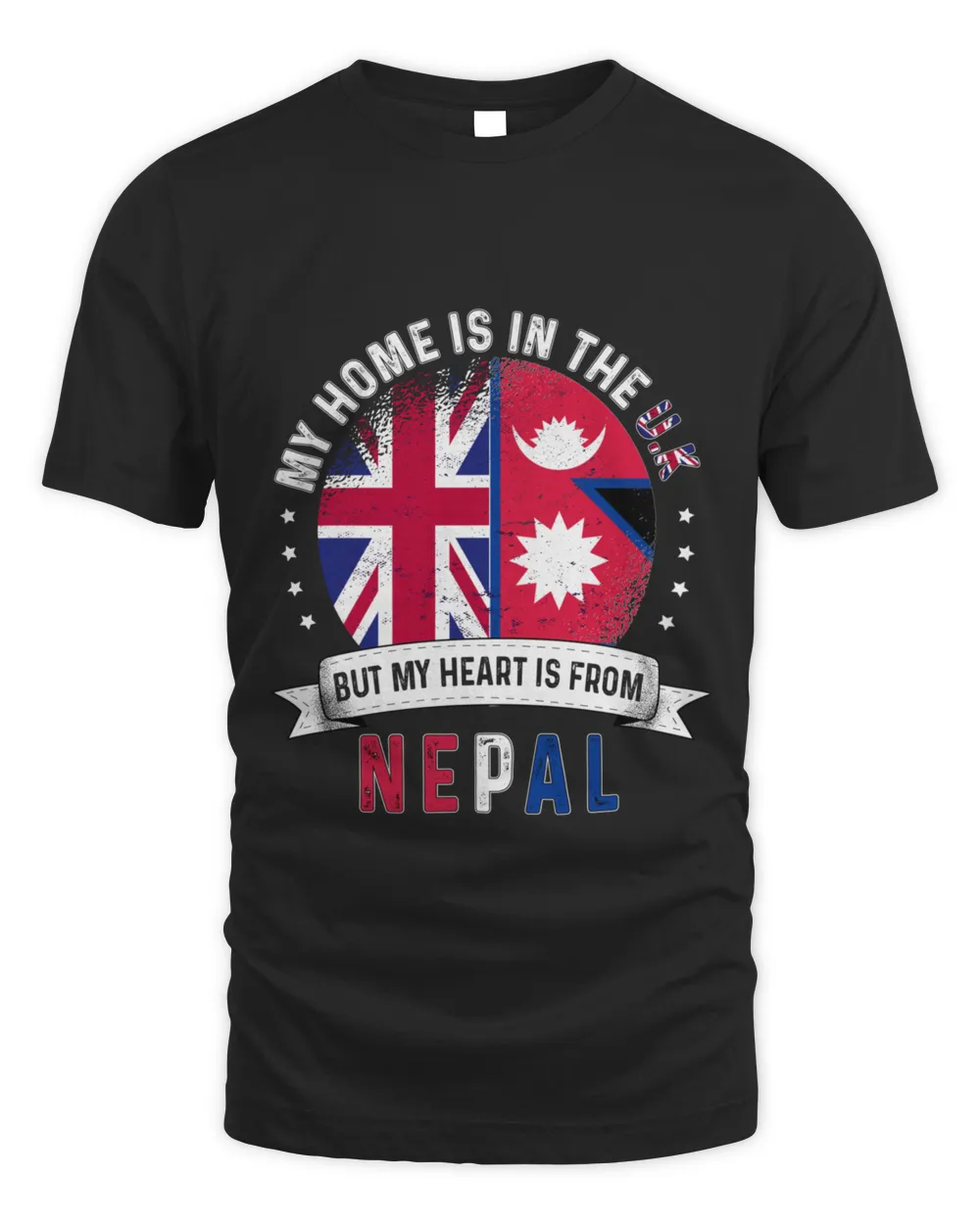 Nepalese British Heart is from Nepal Grown T-Shirt