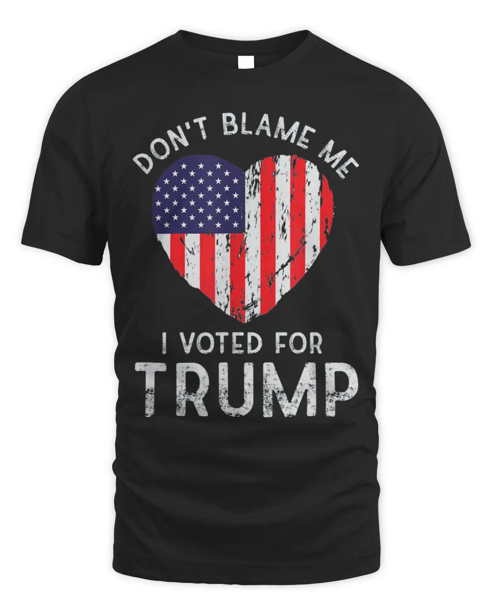 Vintage Don’t Blame Me I Voted For Trump USA Flag Patriots T-Shirt