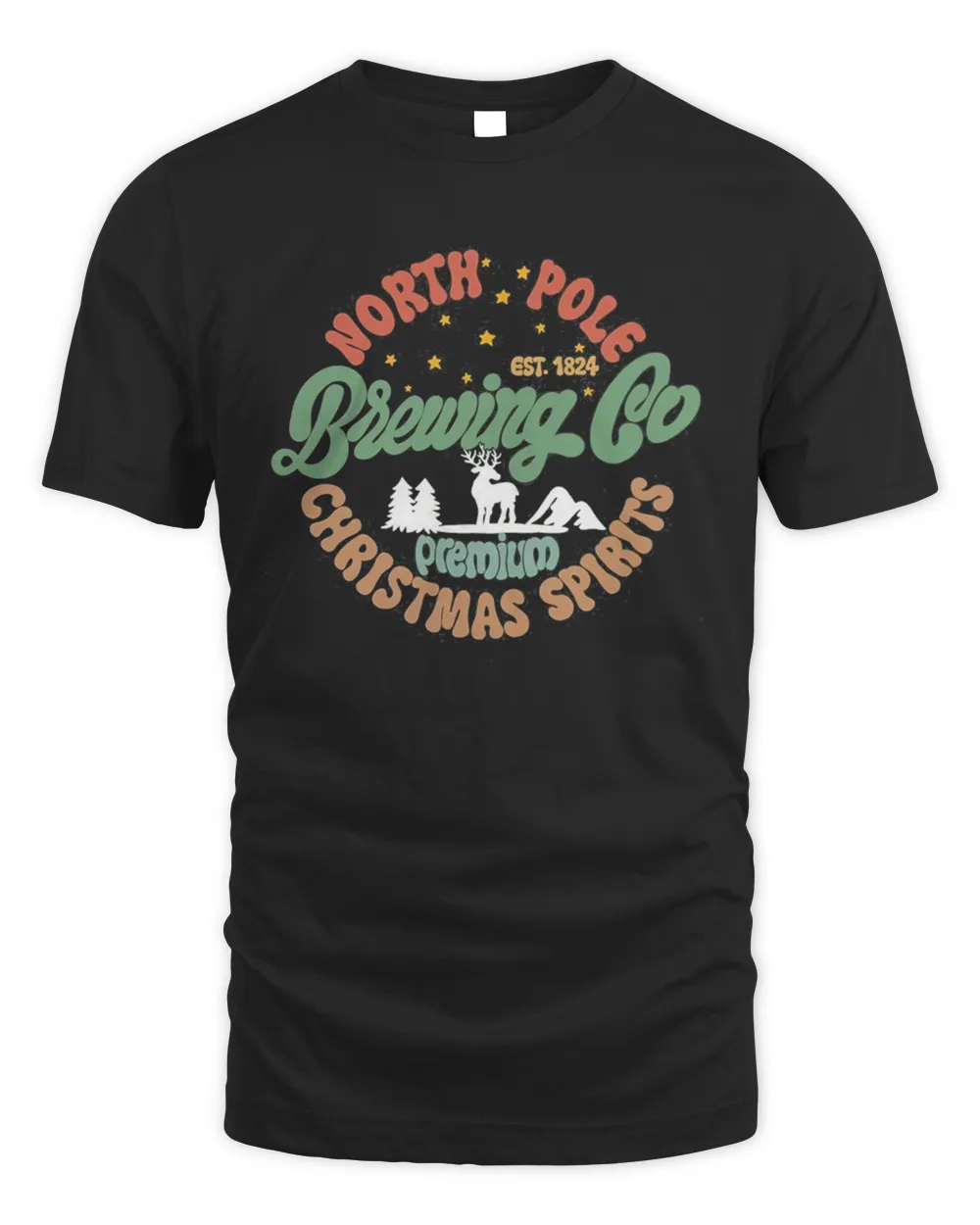 North Pole Brewing Co Santa Christmas T-Shirt