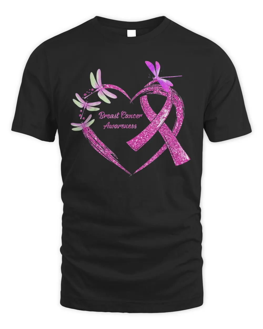 In October We Wear Pink Butterflies High Heel Breast Cancer Shirt
