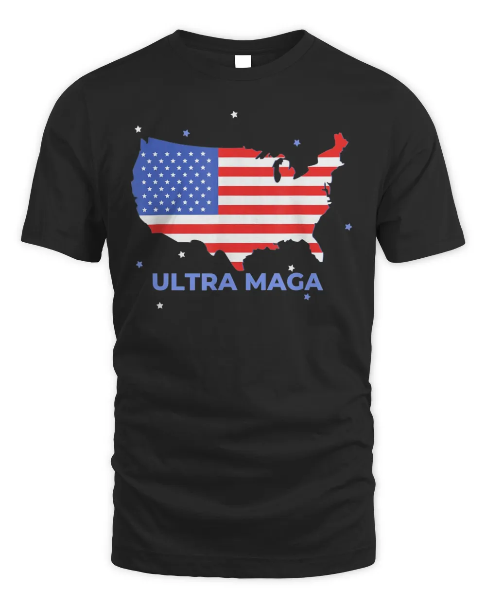 Ultra Maga Proud Anti Biden US Flag Shirt