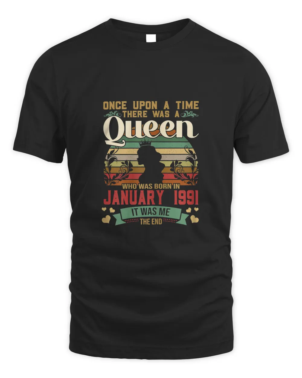 Birthday Girls Queen January 1991 T-Shirt