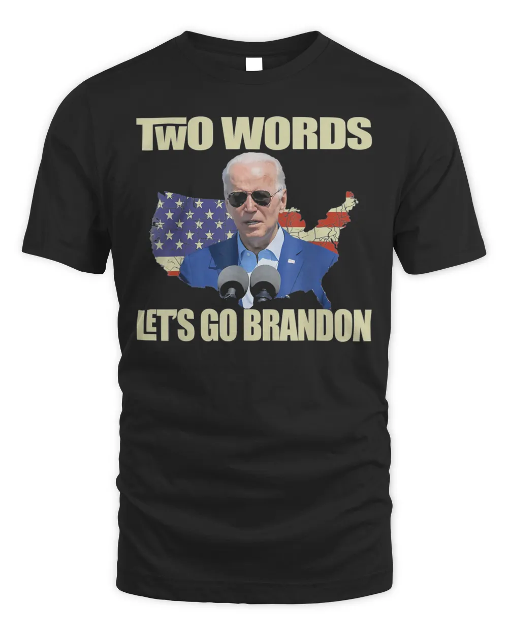 Anti-BIDEN, TWO WORDS- LET’S GO BRANDON T-Shirt