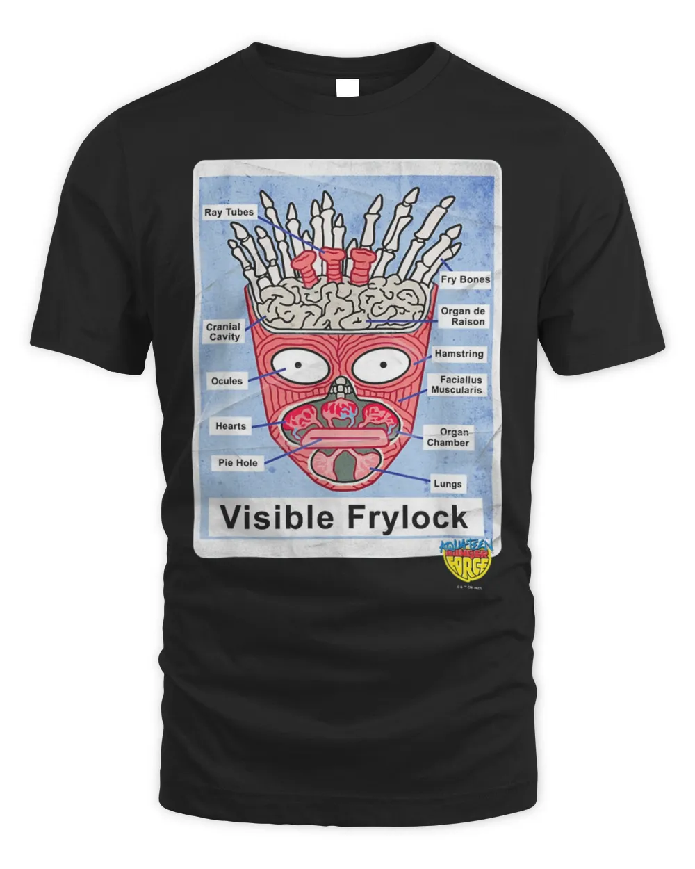 Aqua Teen Hunger Force Frylock Internal Diagram Picture T-Shirt