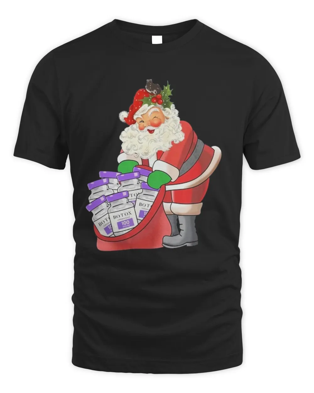 Santa Aesthetic Nurse Christmas T-Shirt