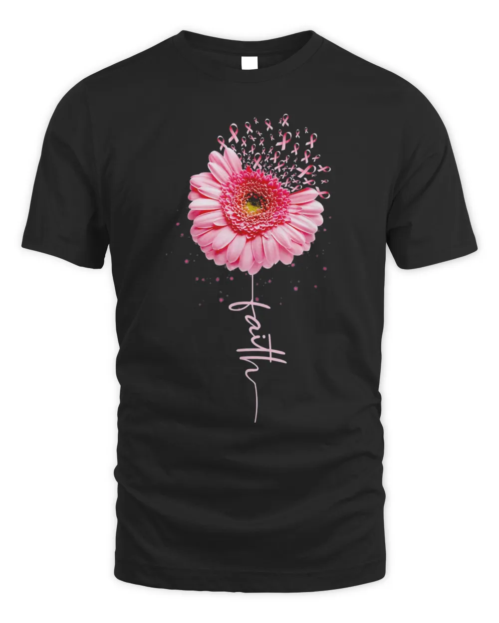 Breast Cancer Faith Sunflower Breast Cancer Awareness Shirt