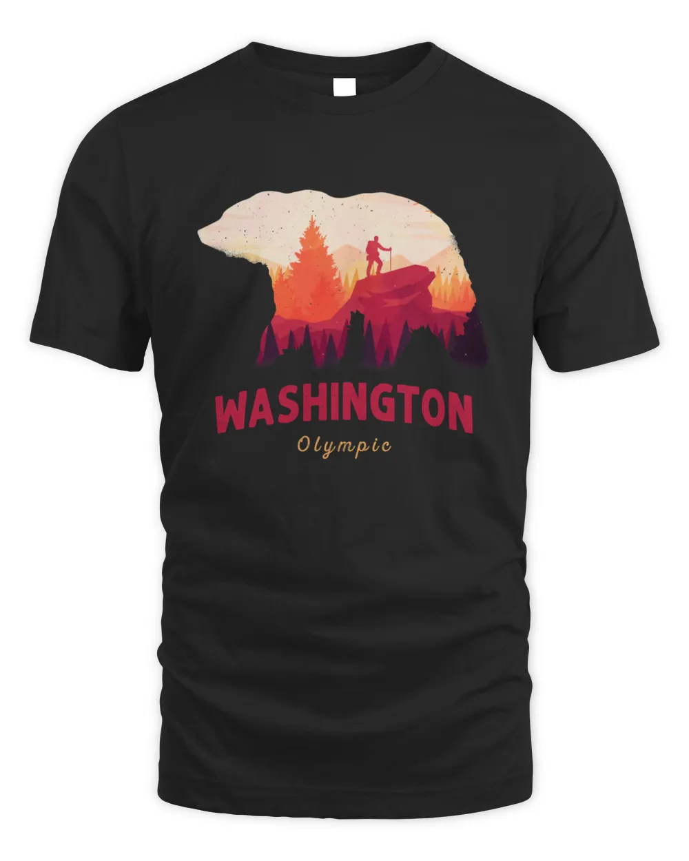 Vintage Olympic National Park Washington1304 T-Shirt