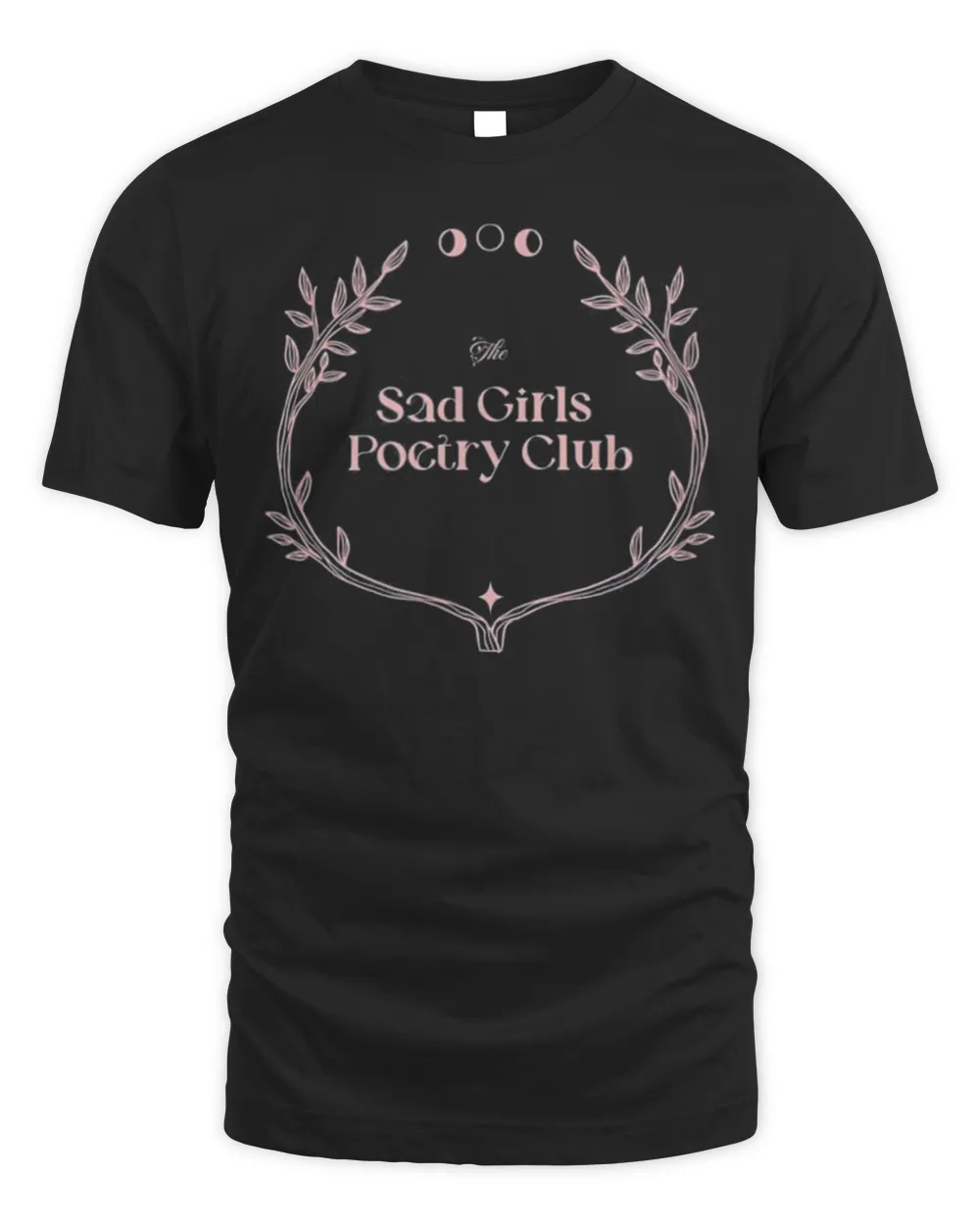 Sad Girls Poetry Club – Emo Writers – Moon Phases Poem T-Shirt