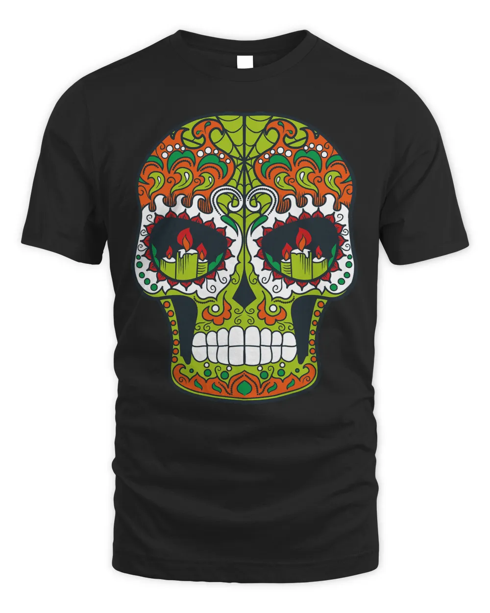 Skull Lover Skeleton Sugar skull candle Skulls Unisex Standard T-Shirt black s