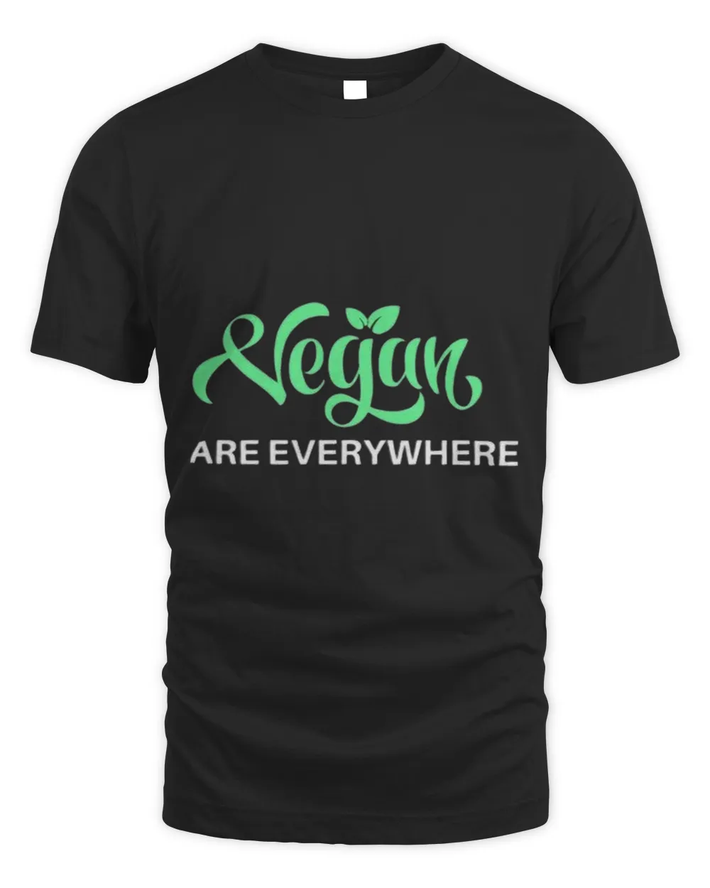 Vegan Are Everywhere Unisex Standard T-Shirt black s
