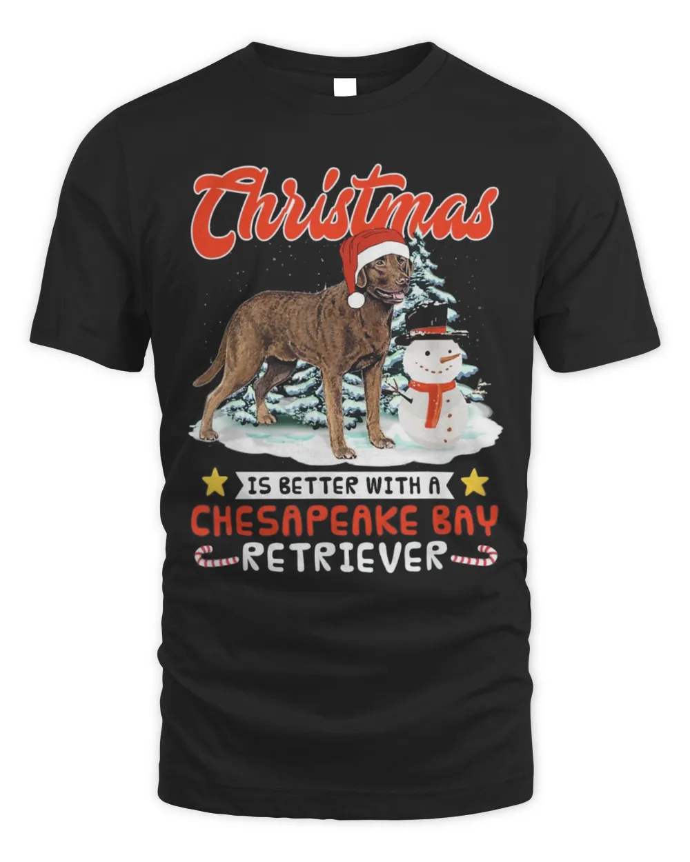 Christmas Is Better With A Chesapeake Bay Retriever Tree Shirt