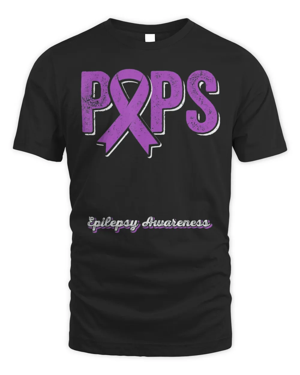 Pops of a Warrior Epilepsy Pops Purple Ribbon Support Shirt