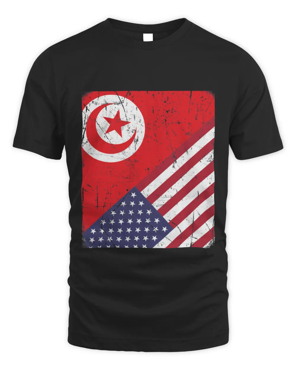 Tunisian American Flag Tunisia T-Shirt