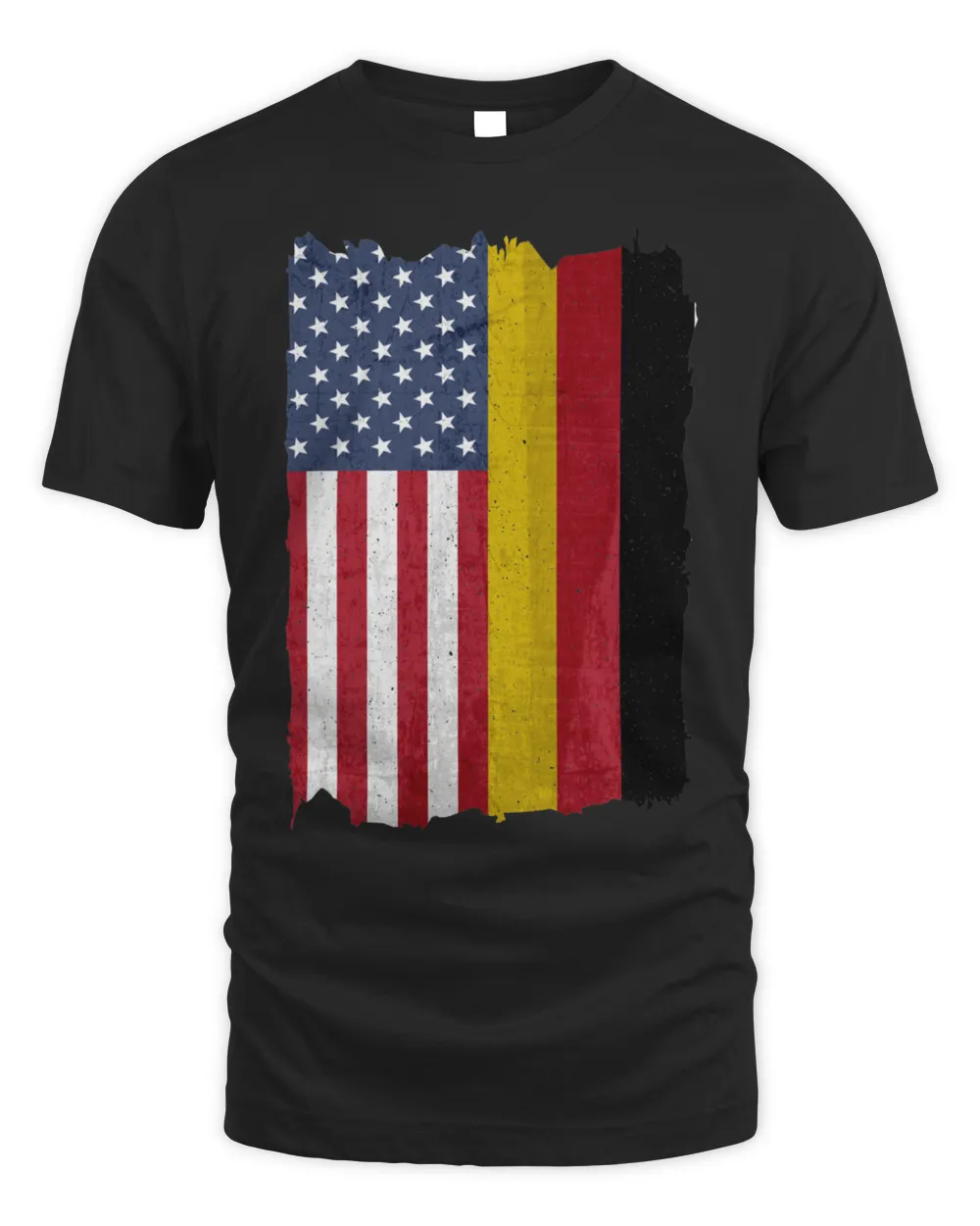 United States with Germany Flag Mix US and German Country Flags T-Shirt