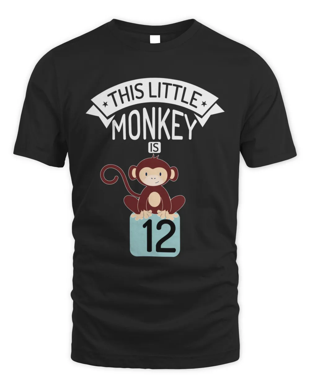 This Little Monkey Is One Year To Twelve Years Birthday T-Shirt
