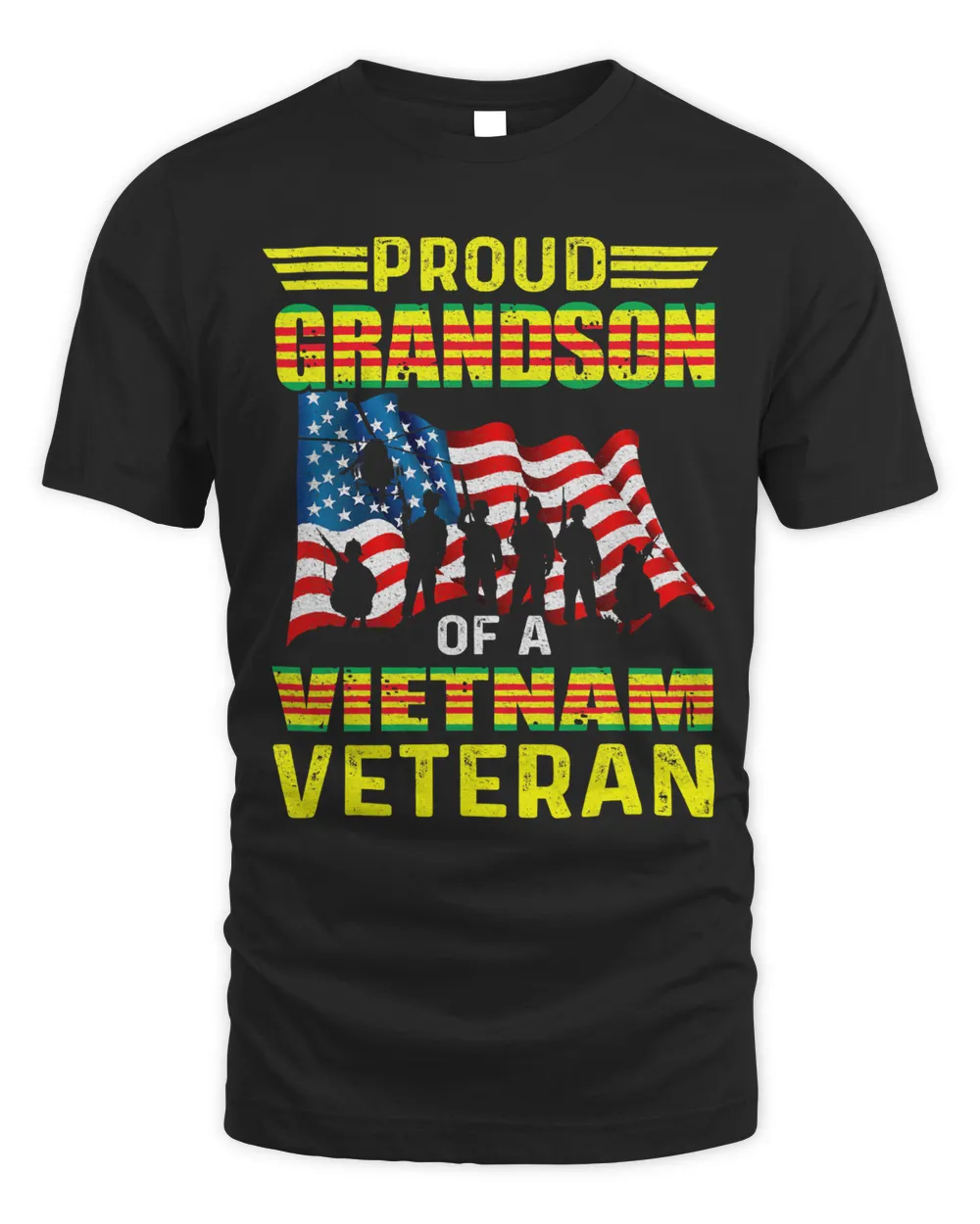 Proud Grandson Of A Vietnam Veteran Shirt Vietnam War Vet 434