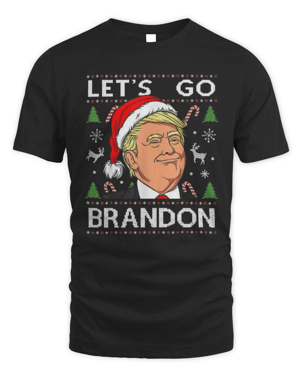 Let's Go Brandon Trump Ugly Christmas 2022 Ornament