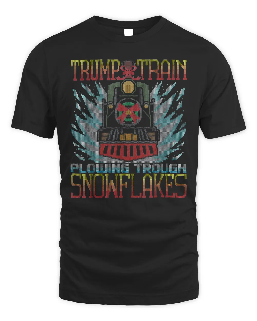 Trump Train Plowing Through Snowflakes Potus Pro-Trump Tee Shirt