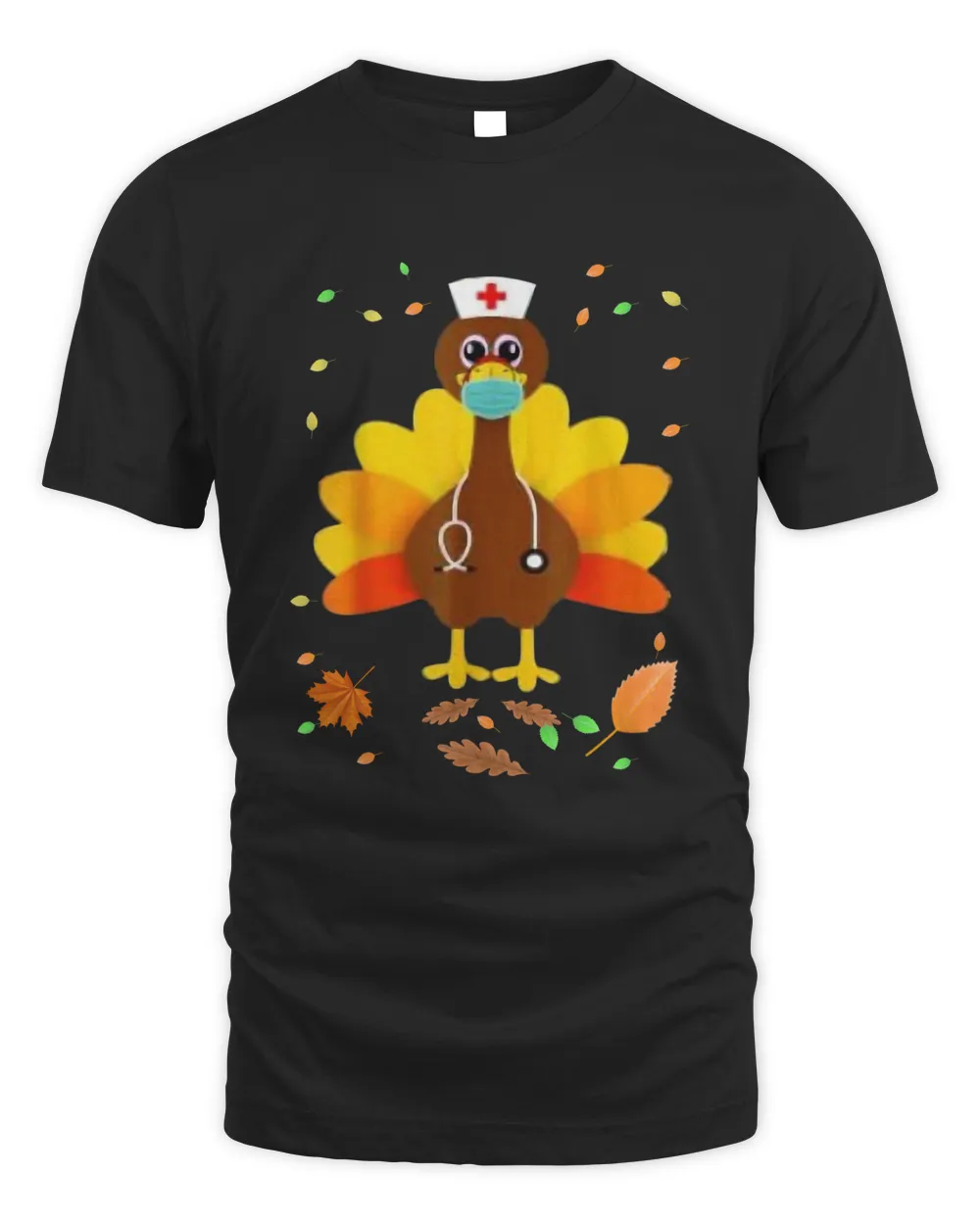 Thanksgiving Scrub Tops Women Turkey Nurse Holiday Nursing Shirt