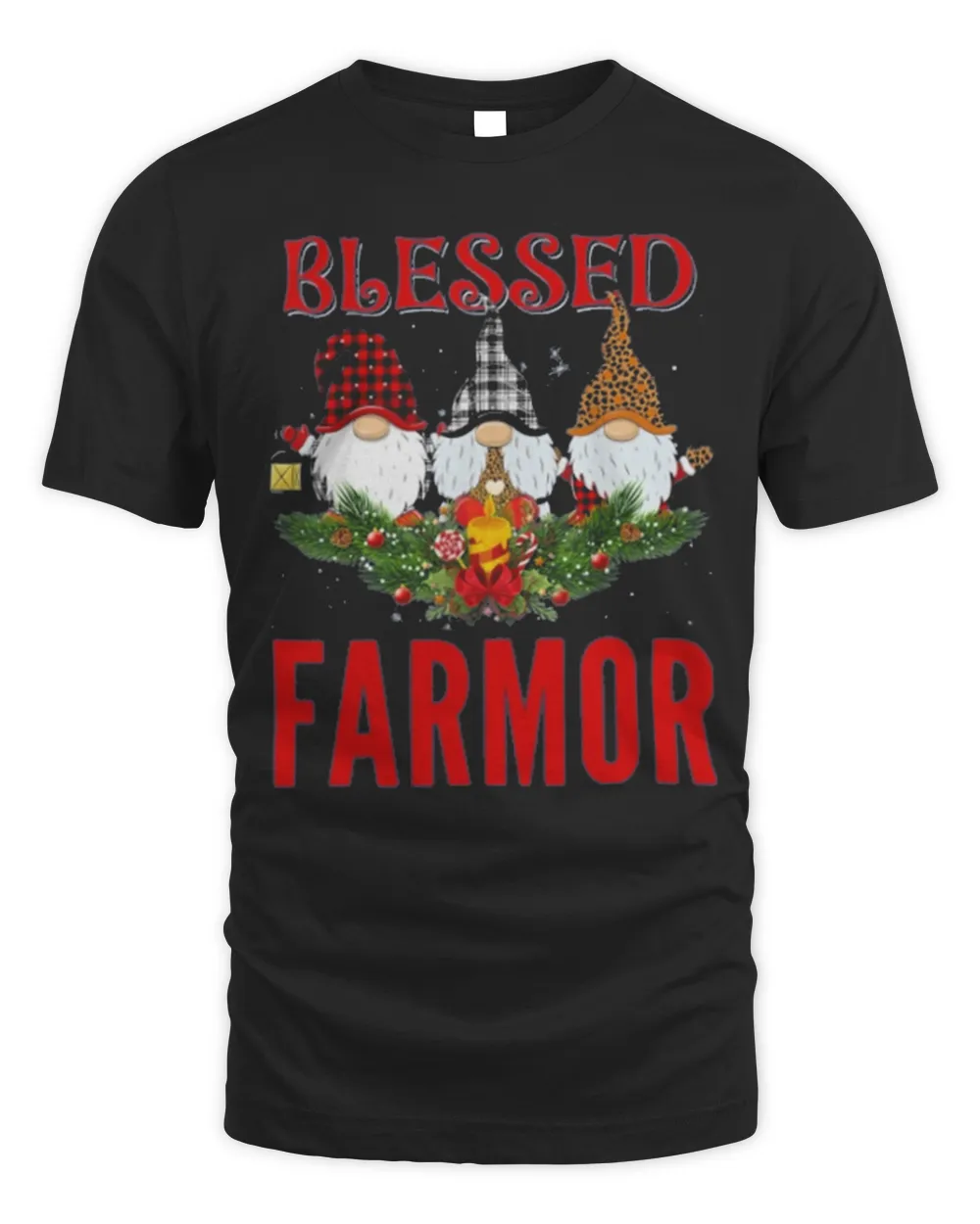 Blessed Farmor Gnome Christmas Shirt