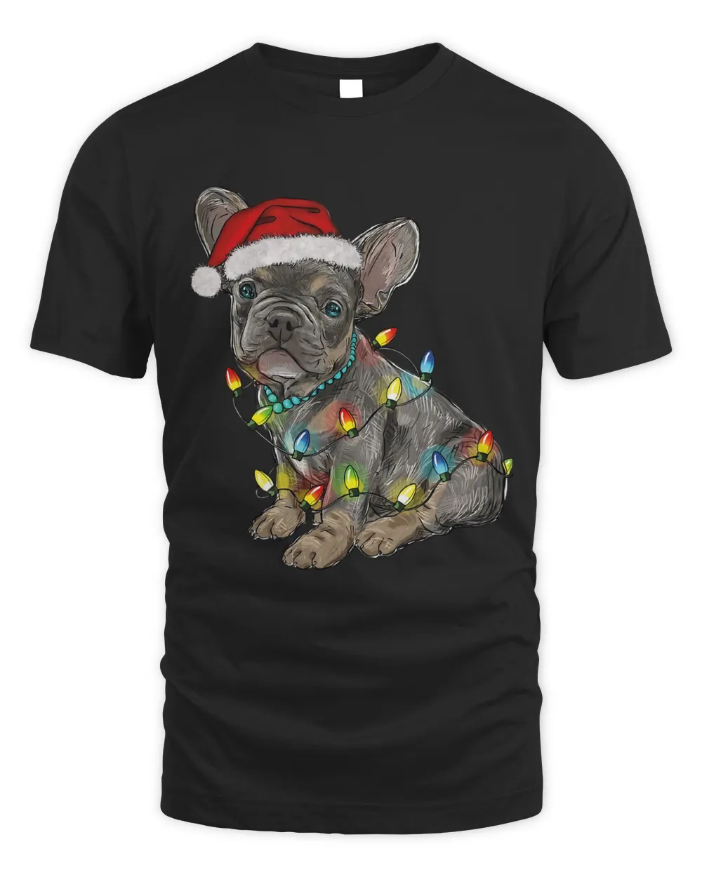 Funny French Bulldog Dog Tree Christmas Lights Xmas Pajama477