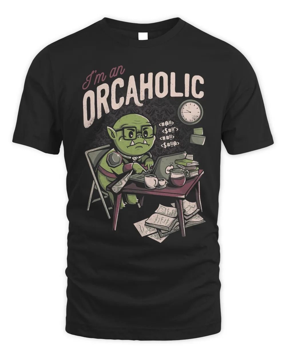 Im A Orcaholic RPG Halloween Funny Home Office555