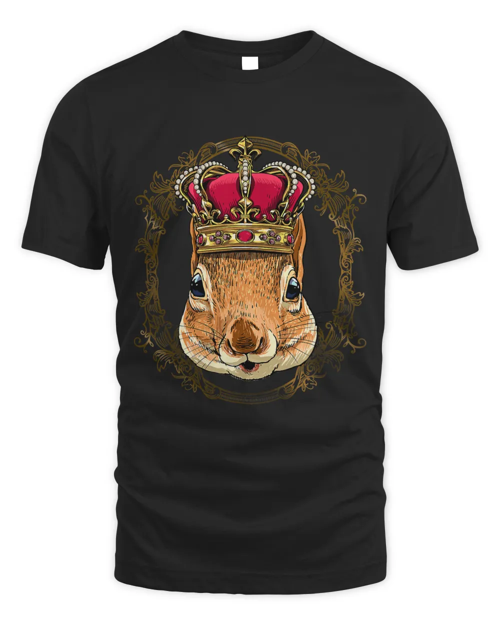 King Squirrel Wearing CrownQueen Squirrel Animal 308