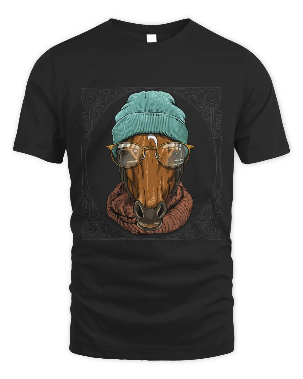 Hipster Horse With Glasses Farmer Farm Animal Lover 574