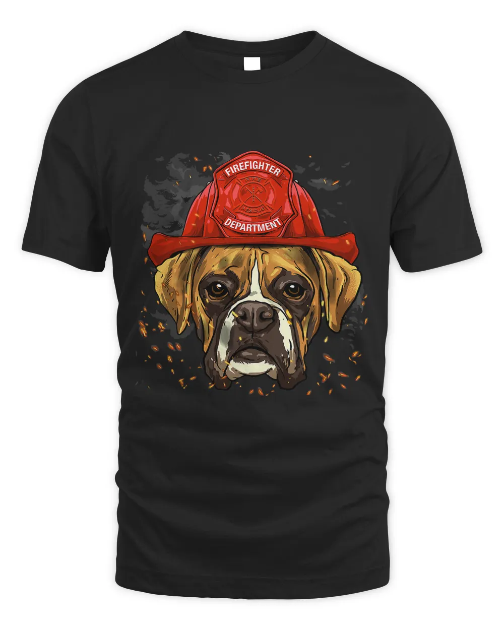 Firefighter German Boxer Fire Department Fireman Dog Lover 25