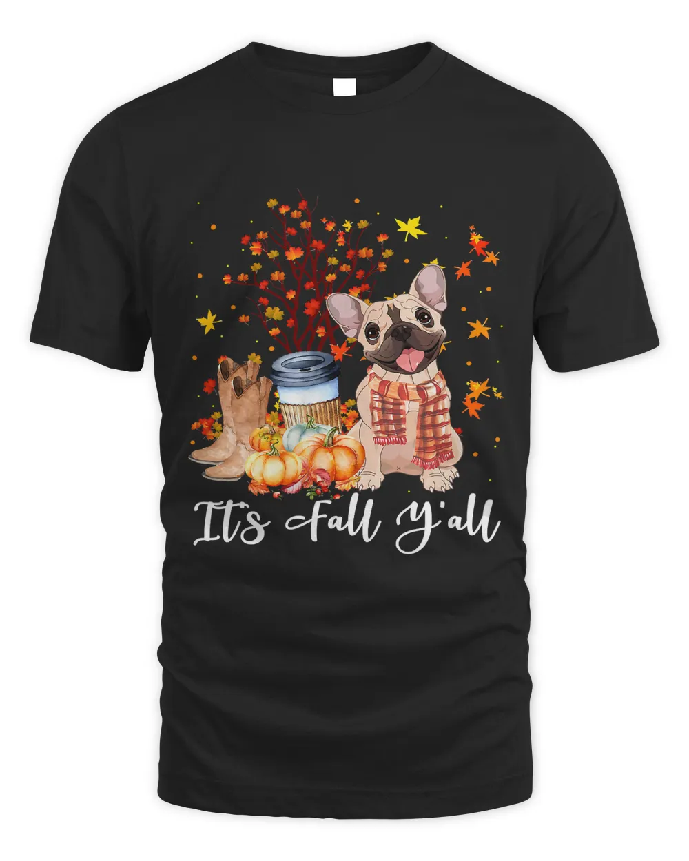 Its Fall Yall French Bulldog Dog Pumpkin Fall Autumn328