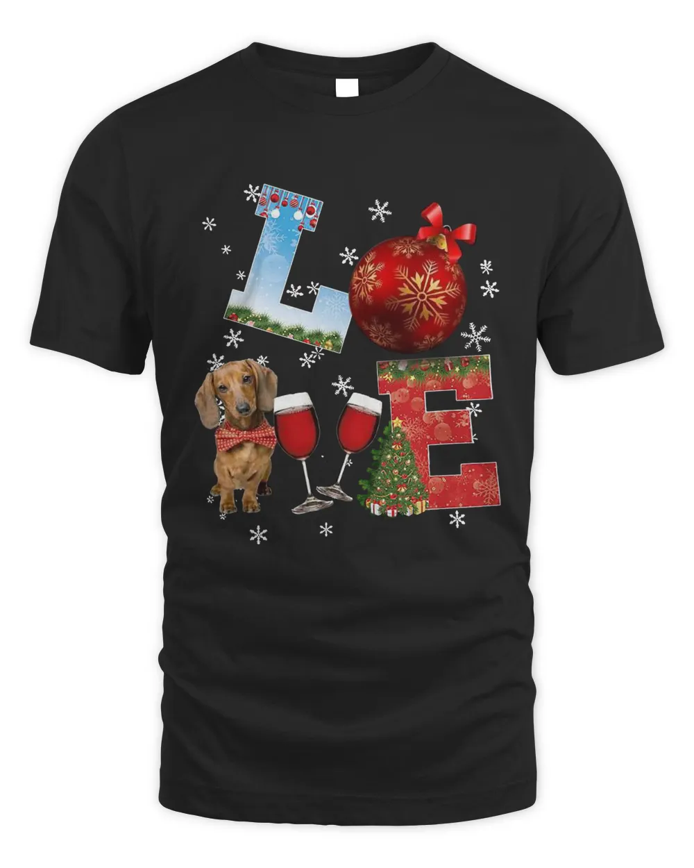 Official Love Dachshund Wine Ball Merry Christmas Sweatshirt