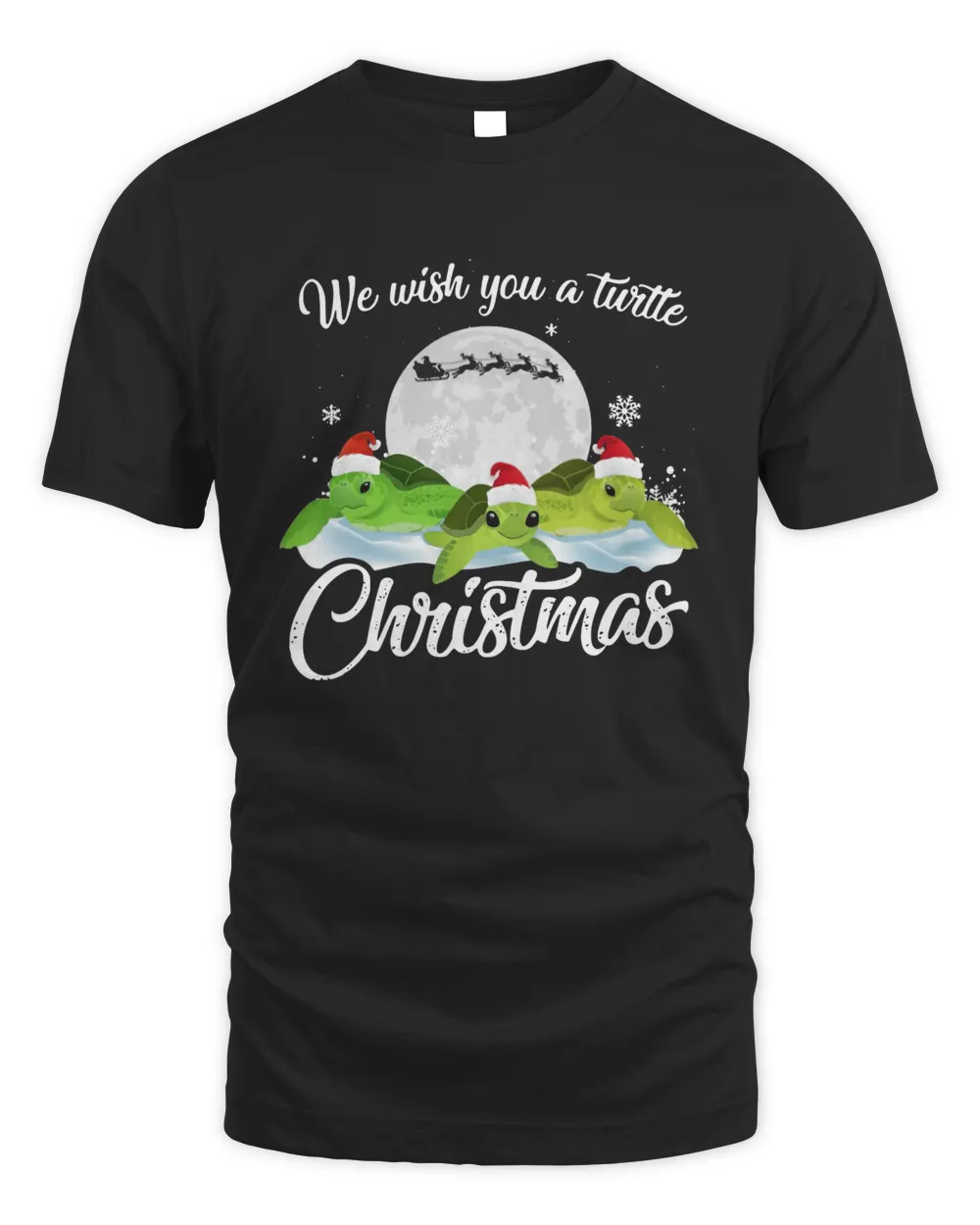 Turtles Santa We Wish You A Turtle Christmas Sweatshirt