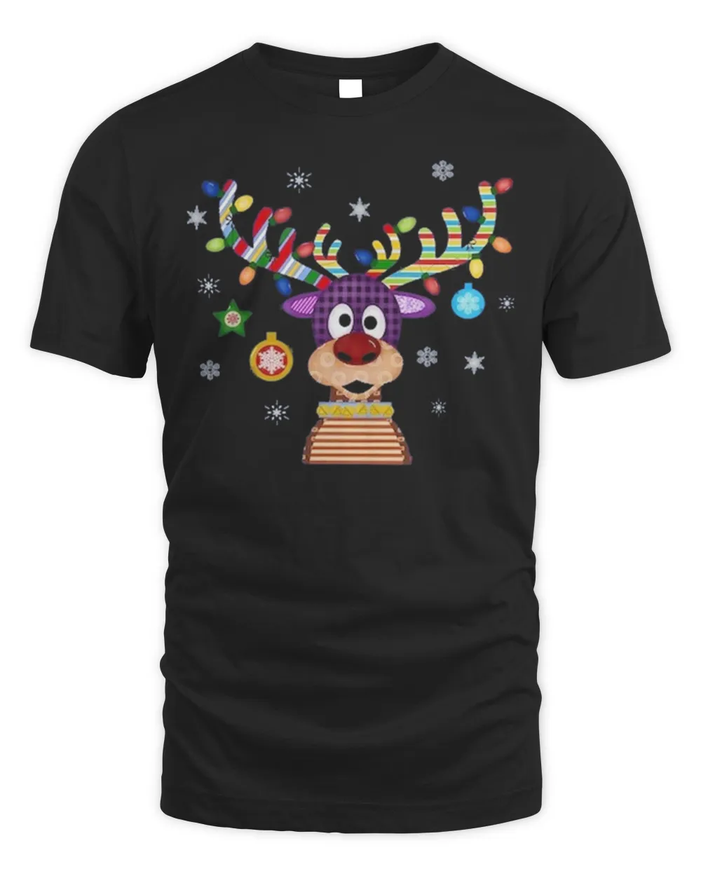 Reindeer Christmas Long Sleeves Shirt, Christmas lights , Peeping Reindeer Shirt